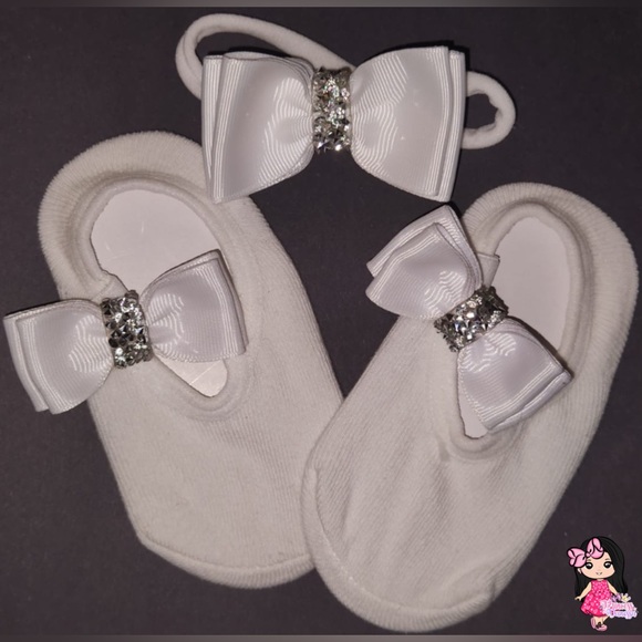 Accesorio para cabellos de niñas con calcetines - Picture 1 of 7